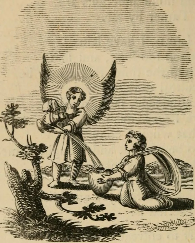 An illustration from Emblems, divine and moral : The school of the heart; and Hieroglyphics of the life of man, 1866, leaf 350