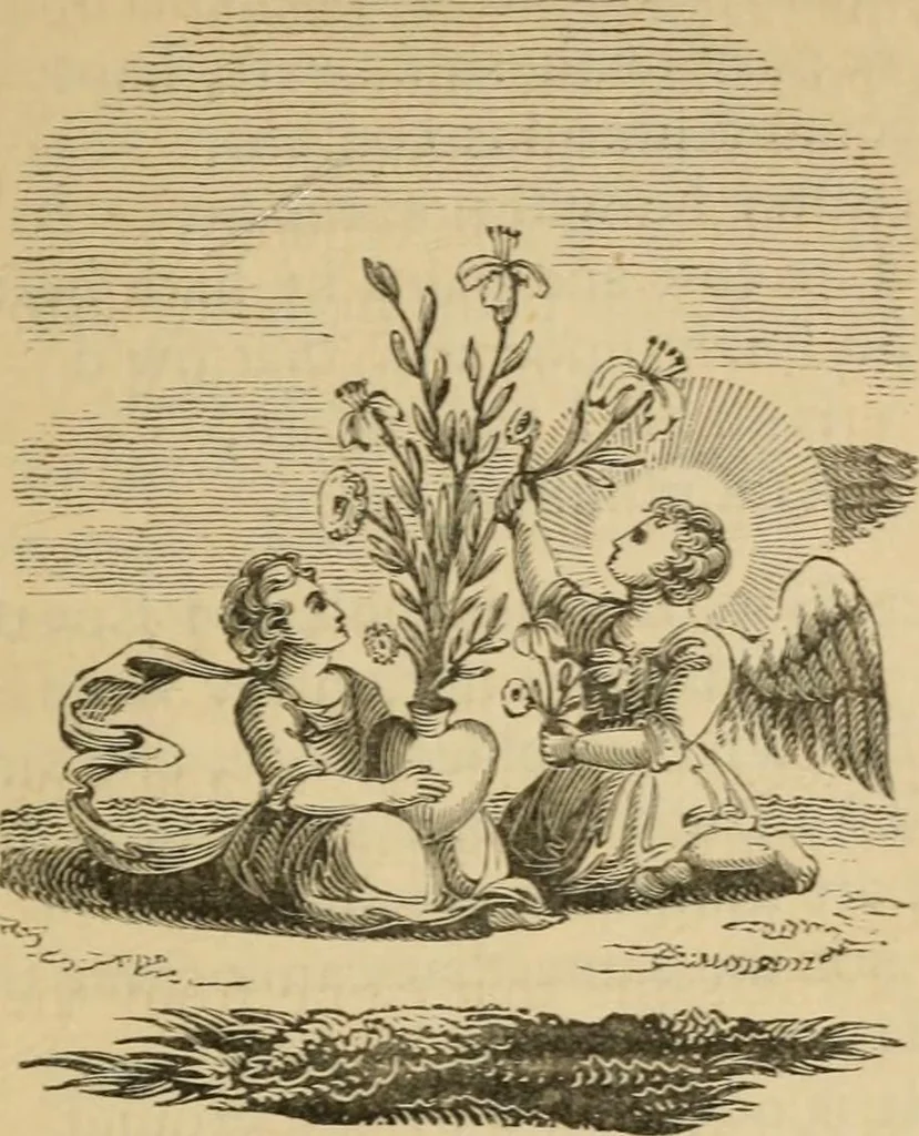 An illustration from Emblems, divine and moral : The school of the heart; and Hieroglyphics of the life of man, 1866, leaf 353