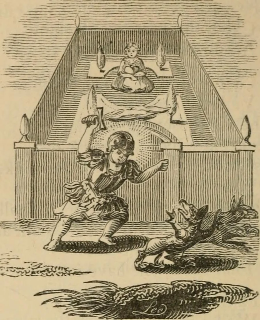 An illustration from Emblems, divine and moral : The school of the heart; and Hieroglyphics of the life of man, 1866, leaf 356