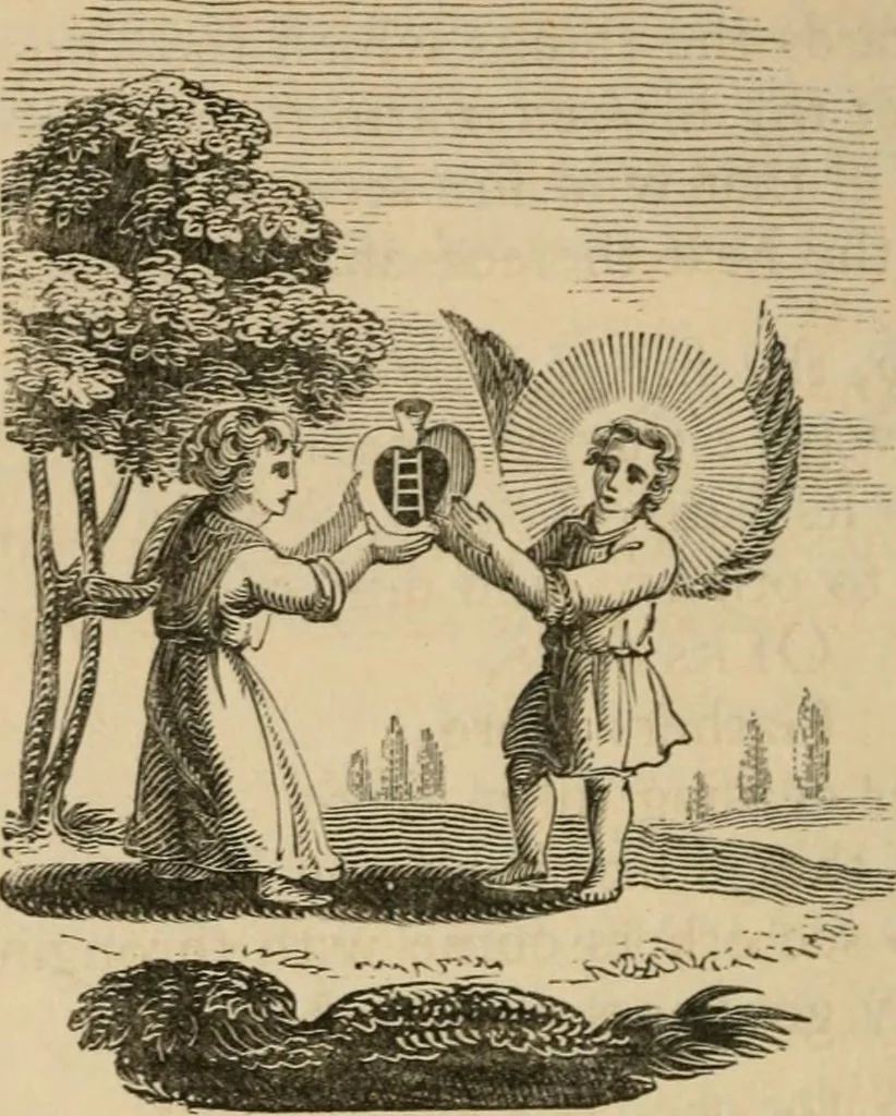 An illustration from Emblems, divine and moral : The school of the heart; and Hieroglyphics of the life of man, 1866, leaf 374