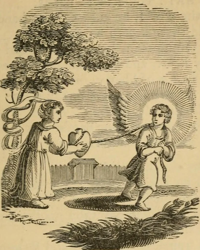 An illustration from Emblems, divine and moral : The school of the heart; and Hieroglyphics of the life of man, 1866, leaf 389