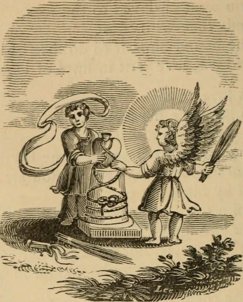 An illustration from Emblems, divine and moral : The school of the heart; and Hieroglyphics of the life of man, 1866, leaf 392