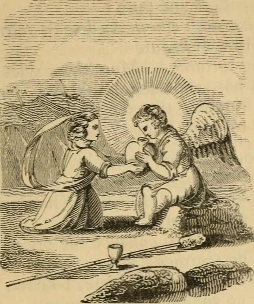 An illustration from Emblems, divine and moral : The school of the heart; and Hieroglyphics of the life of man, 1866, leaf 395