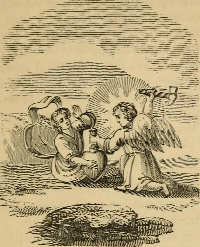 An illustration from Emblems, divine and moral : The school of the heart; and Hieroglyphics of the life of man, 1866, leaf 401