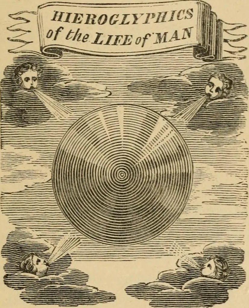 An illustration from Emblems, divine and moral : The school of the heart; and Hieroglyphics of the life of man, 1866, leaf 415