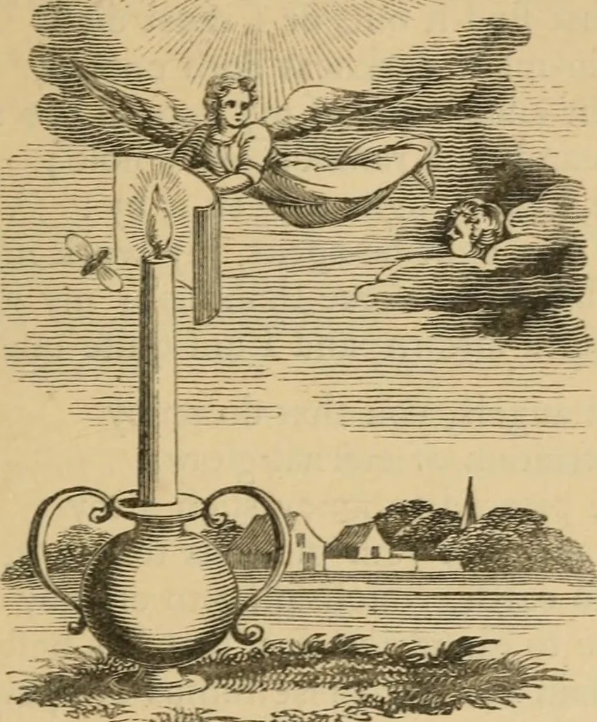 An illustration from Emblems, divine and moral : The school of the heart; and Hieroglyphics of the life of man, 1866, leaf 431