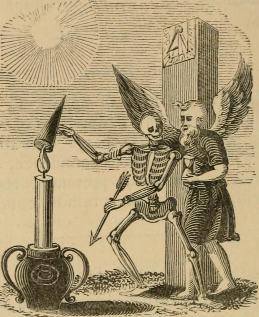 An illustration from Emblems, divine and moral : The school of the heart; and Hieroglyphics of the life of man, 1866, leaf 434