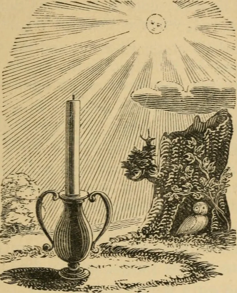 An illustration from Emblems, divine and moral : The school of the heart; and Hieroglyphics of the life of man, 1866, leaf 437