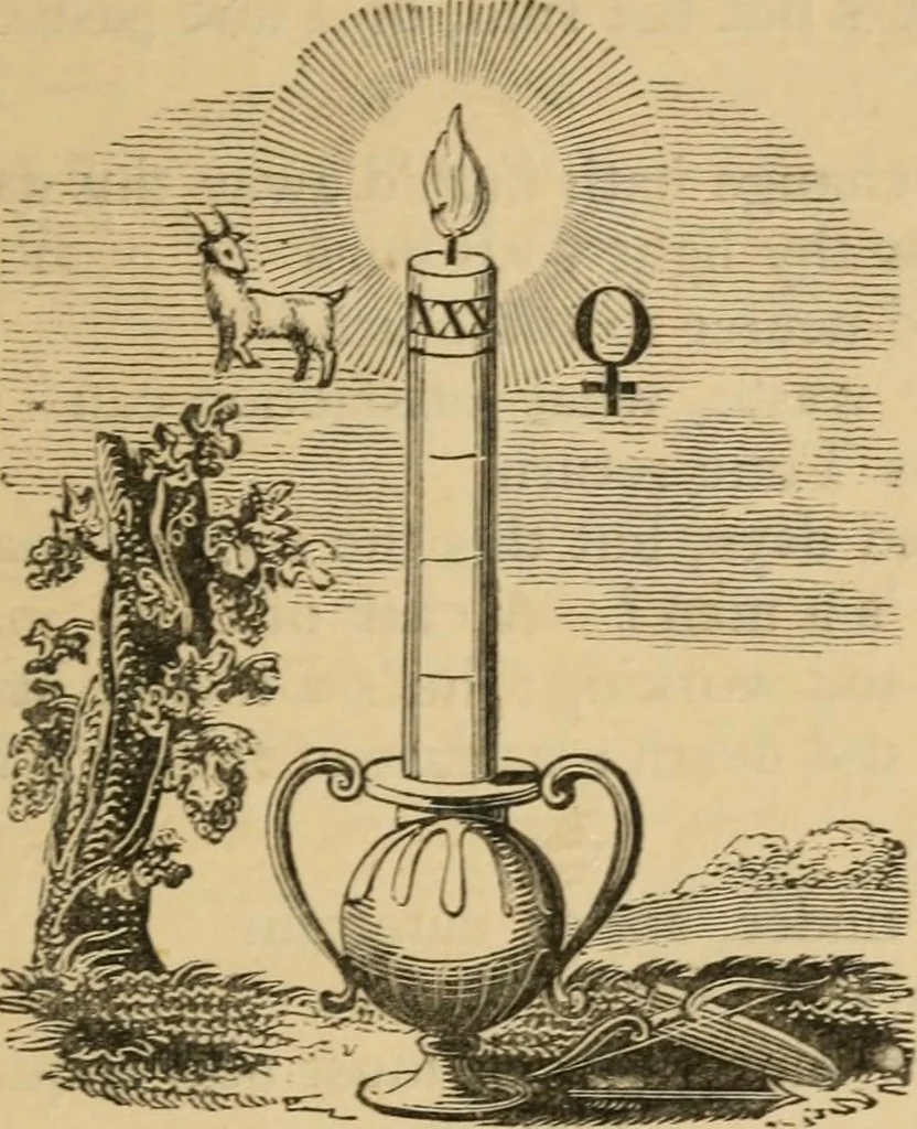 An illustration from Emblems, divine and moral : The school of the heart; and Hieroglyphics of the life of man, 1866, leaf 449