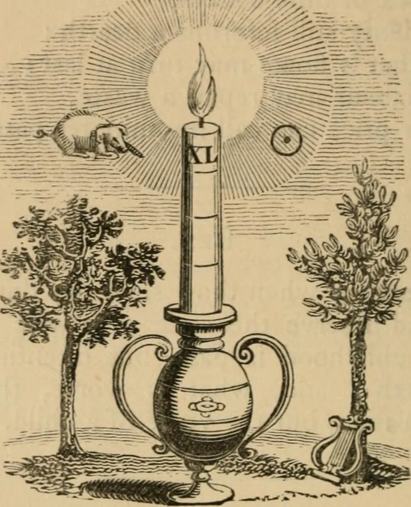 An illustration from Emblems, divine and moral : The school of the heart; and Hieroglyphics of the life of man, 1866, leaf 452