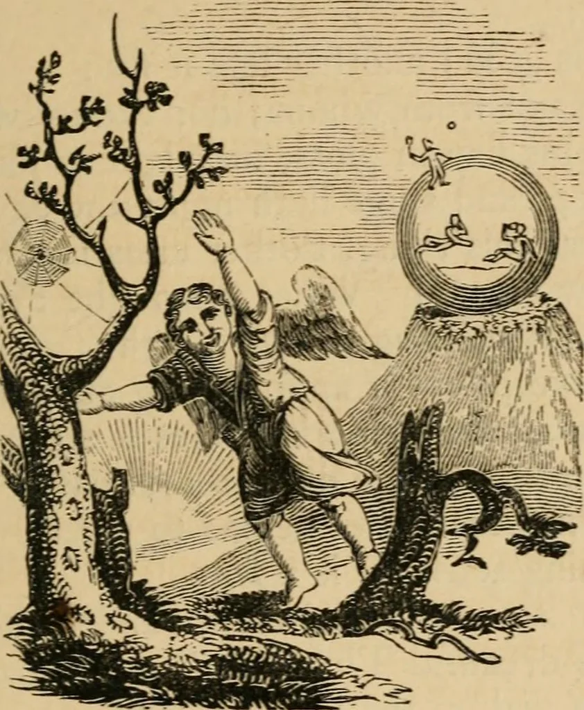 An illustration from Emblems, divine and moral : The school of the heart; and Hieroglyphics of the life of man, 1866, leaf 51