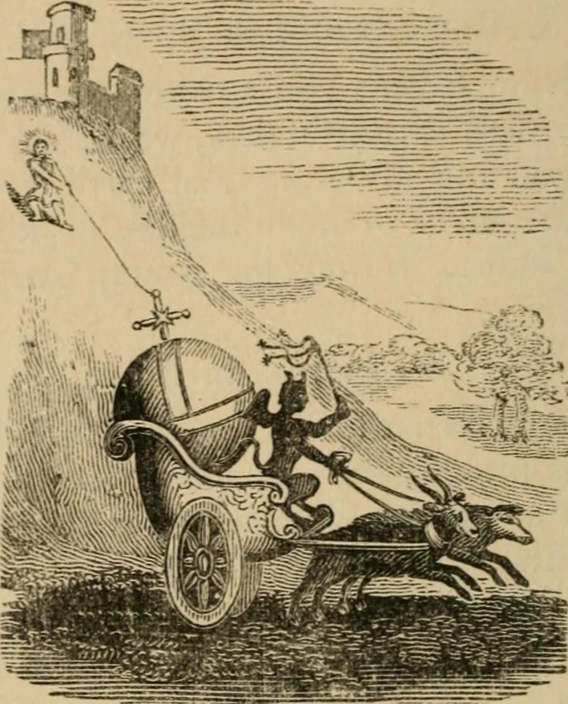 An illustration from Emblems, divine and moral : The school of the heart; and Hieroglyphics of the life of man, 1866, leaf 60