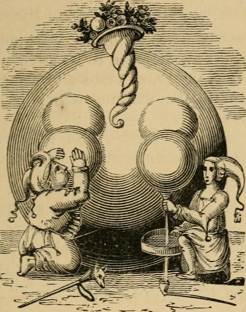 An illustration from Emblems, divine and moral : The school of the heart; and Hieroglyphics of the life of man, 1866, leaf 63