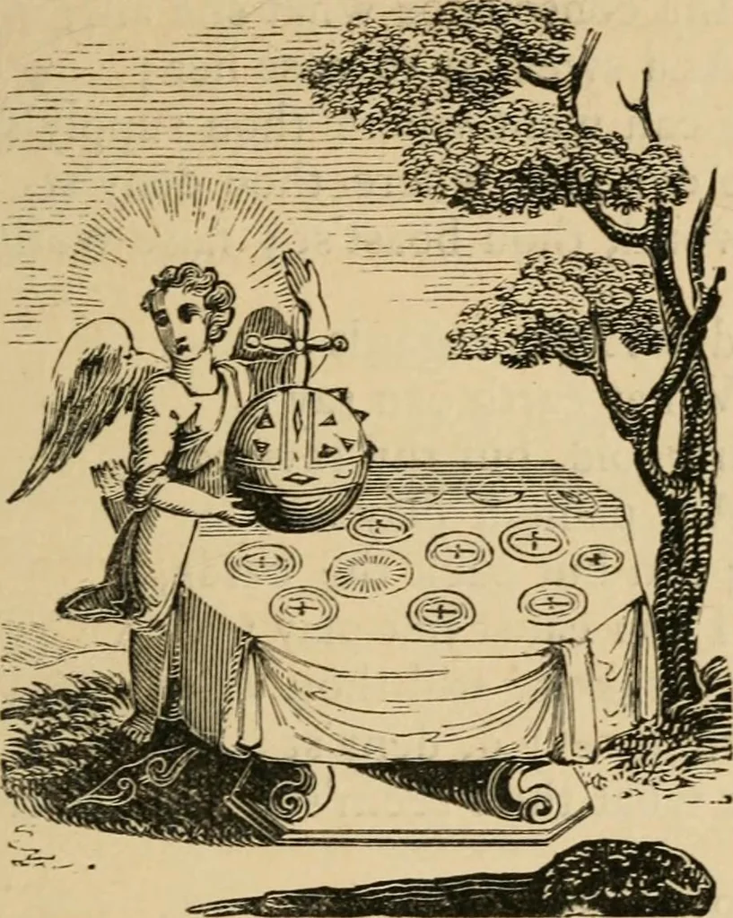 An illustration from Emblems, divine and moral : The school of the heart; and Hieroglyphics of the life of man, 1866, leaf 87