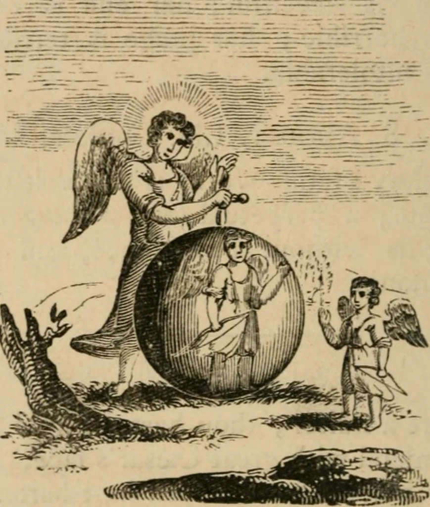 An illustration from Emblems, divine and moral : The school of the heart; and Hieroglyphics of the life of man, 1866, leaf 90