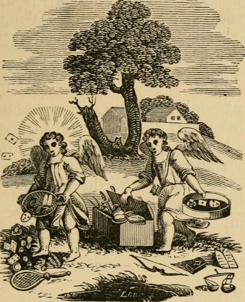 An illustration from Emblems, divine and moral : The school of the heart; and Hieroglyphics of the life of man, 1866, leaf 93
