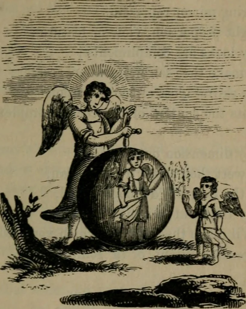 An illustration from Emblems, divine and moral, 1845, leaf 102