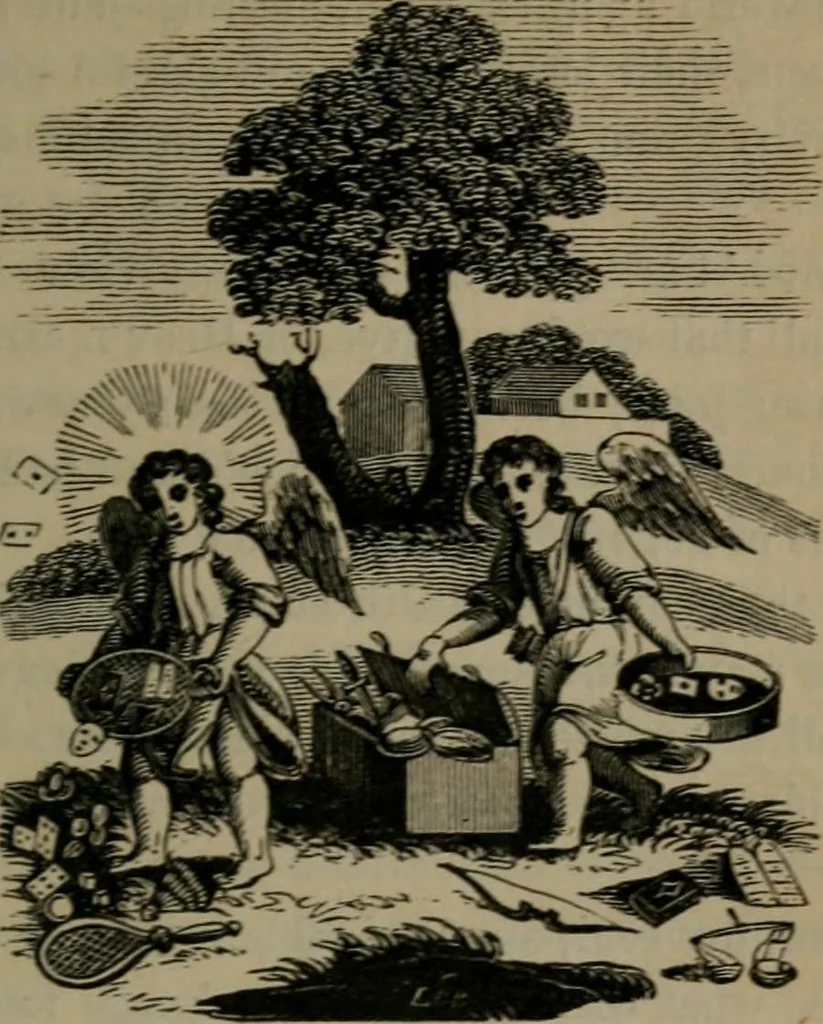 An illustration from Emblems, divine and moral, 1845, leaf 106
