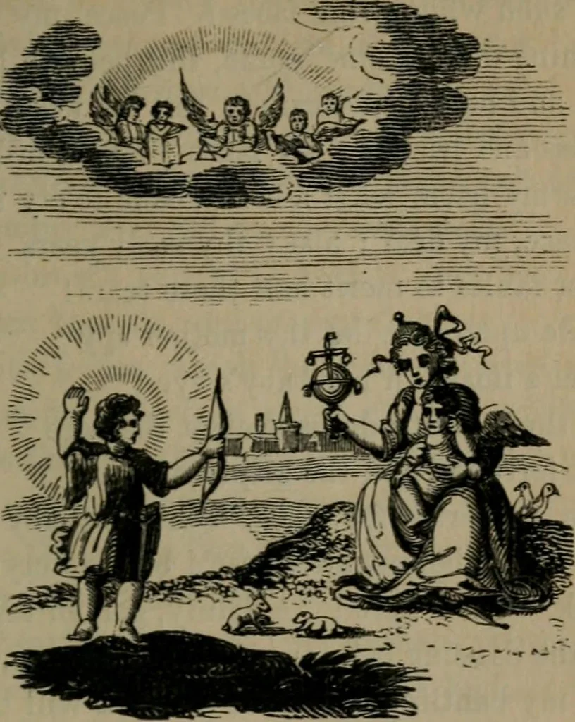 An illustration from Emblems, divine and moral, 1845, leaf 110