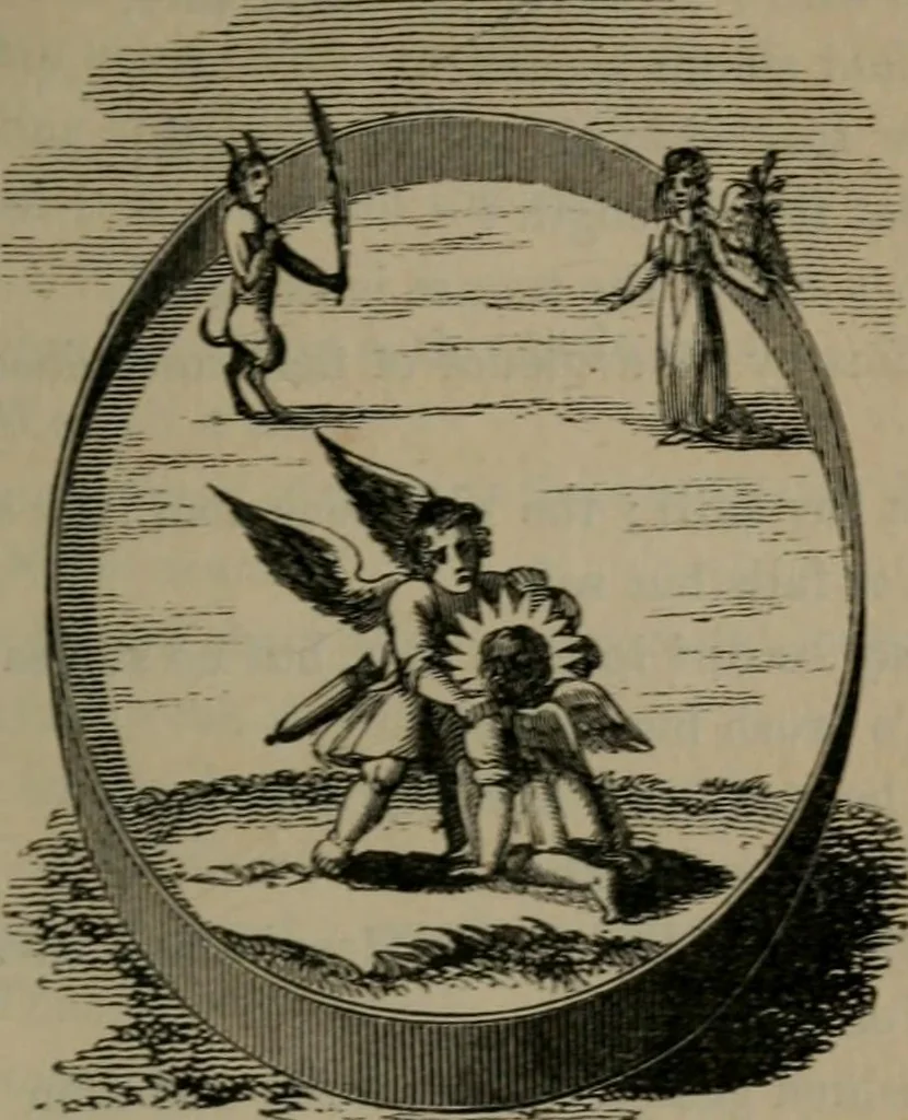 An illustration from Emblems, divine and moral, 1845, leaf 134