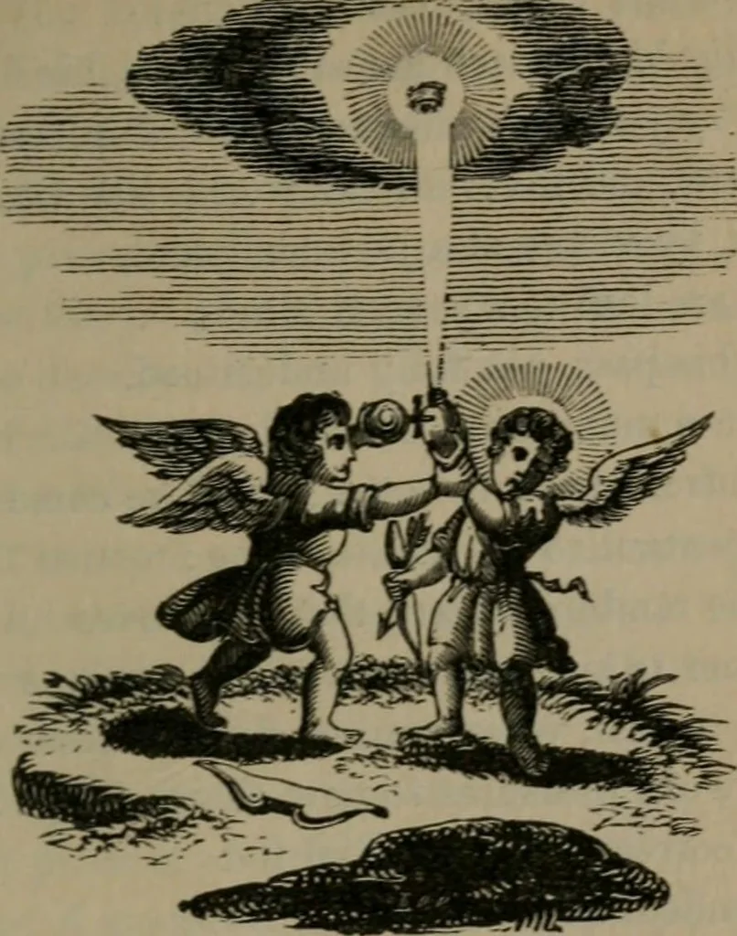 An illustration from Emblems, divine and moral, 1845, leaf 138