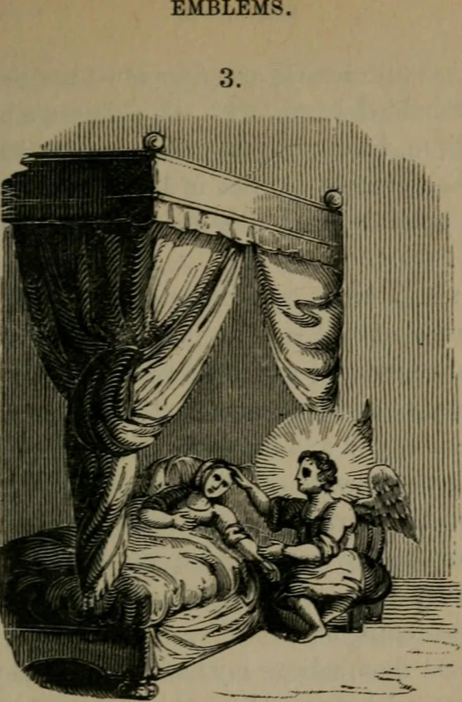 An illustration from Emblems, divine and moral, 1845, leaf 154