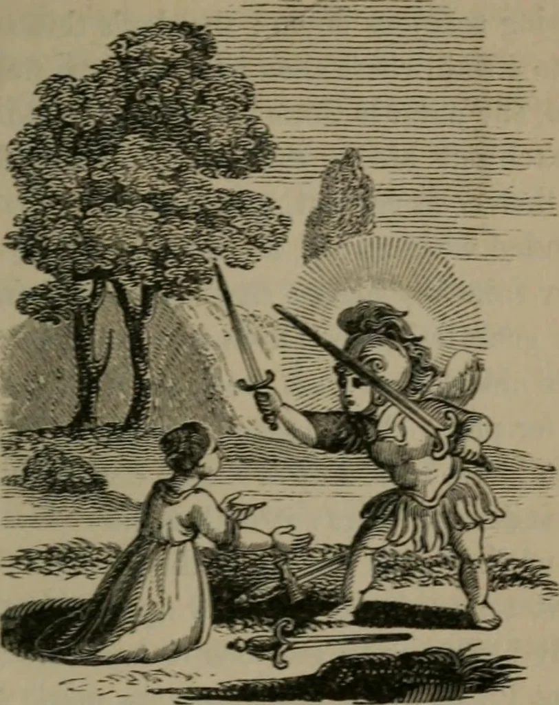 An illustration from Emblems, divine and moral, 1845, leaf 166