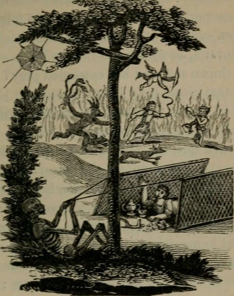 An illustration from Emblems, divine and moral, 1845, leaf 178