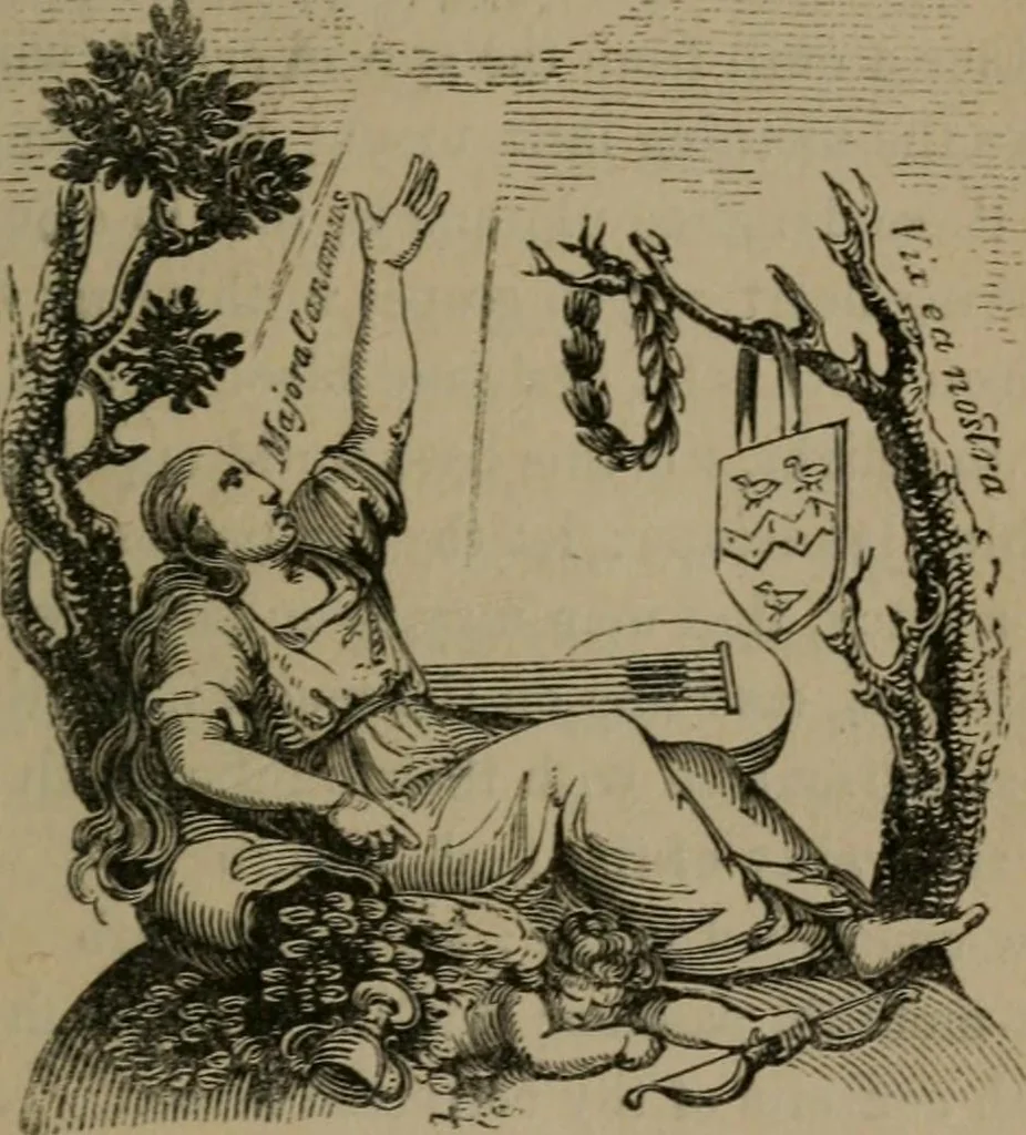 An illustration from Emblems, divine and moral, 1845, leaf 18