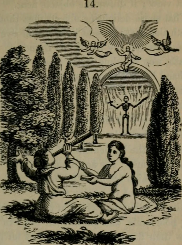 An illustration from Emblems, divine and moral, 1845, leaf 198