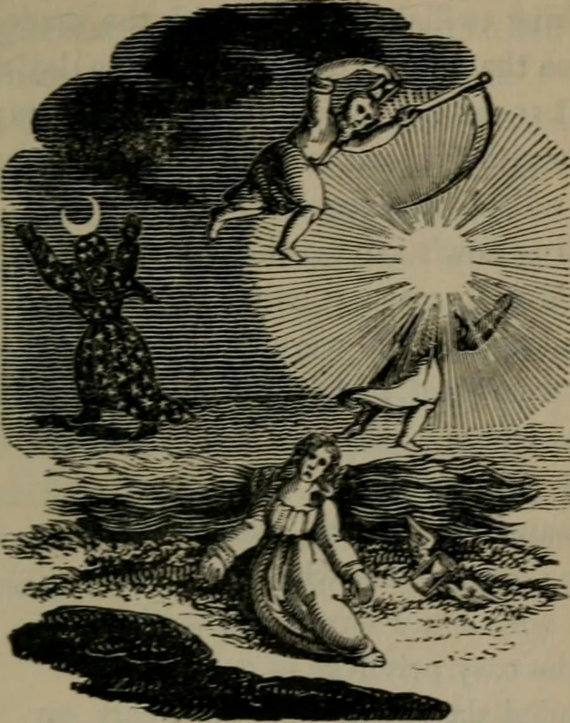 An illustration from Emblems, divine and moral, 1845, leaf 202