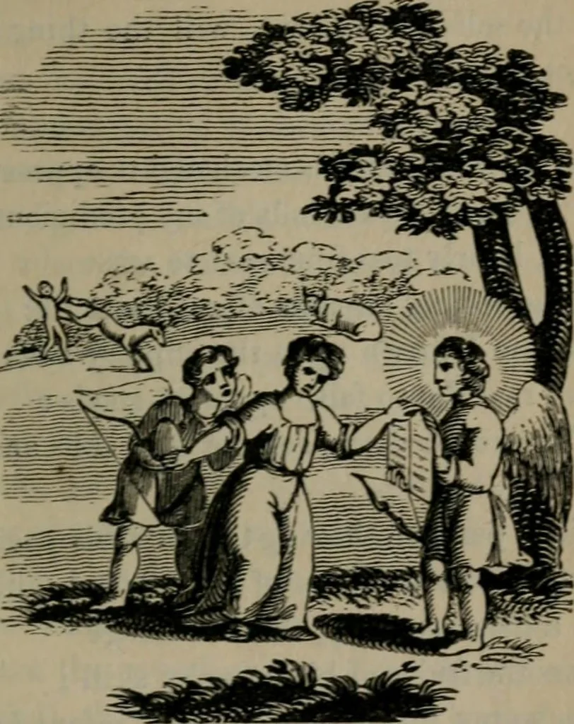 An illustration from Emblems, divine and moral, 1845, leaf 206