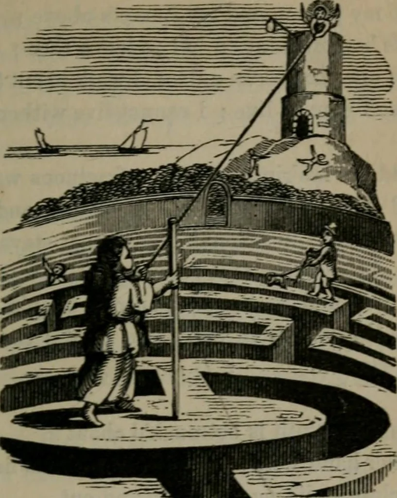 An illustration from Emblems, divine and moral, 1845, leaf 210