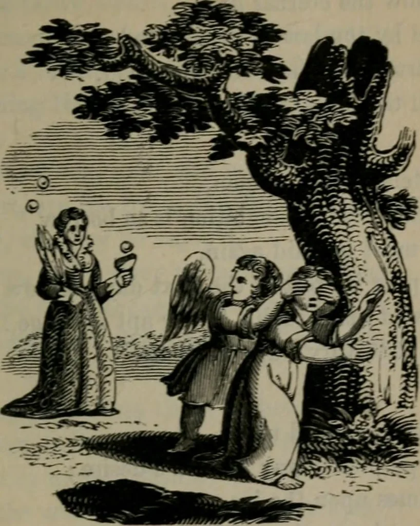 An illustration from Emblems, divine and moral, 1845, leaf 222