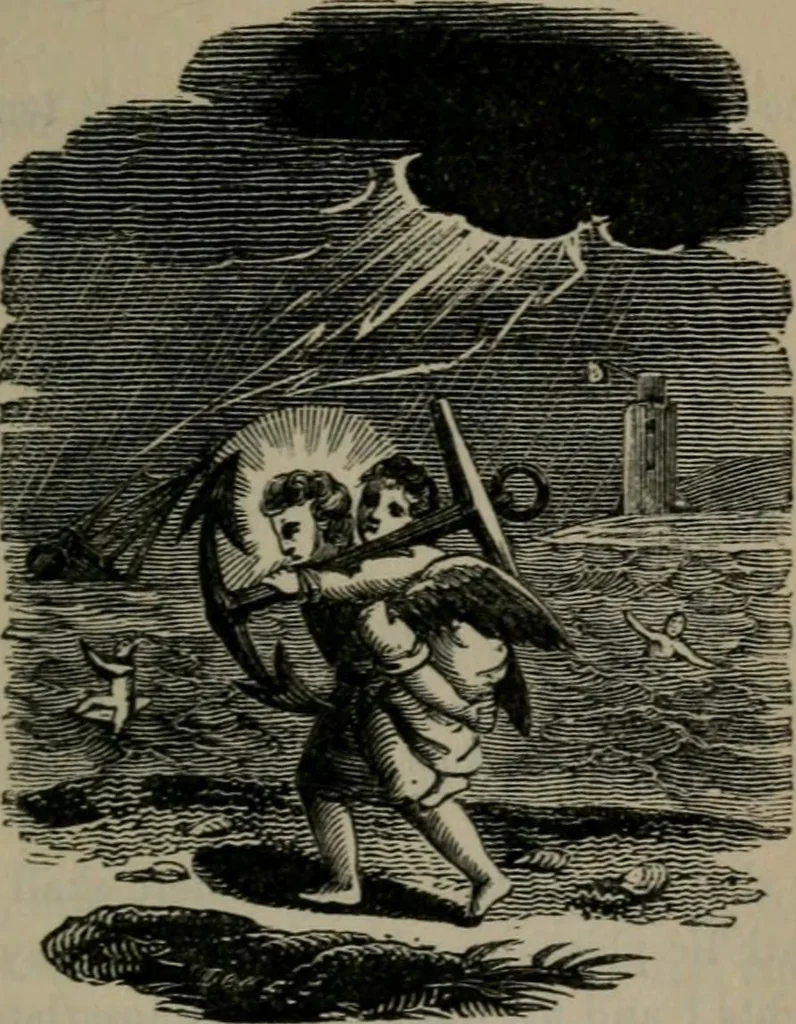 An illustration from Emblems, divine and moral, 1845, leaf 254