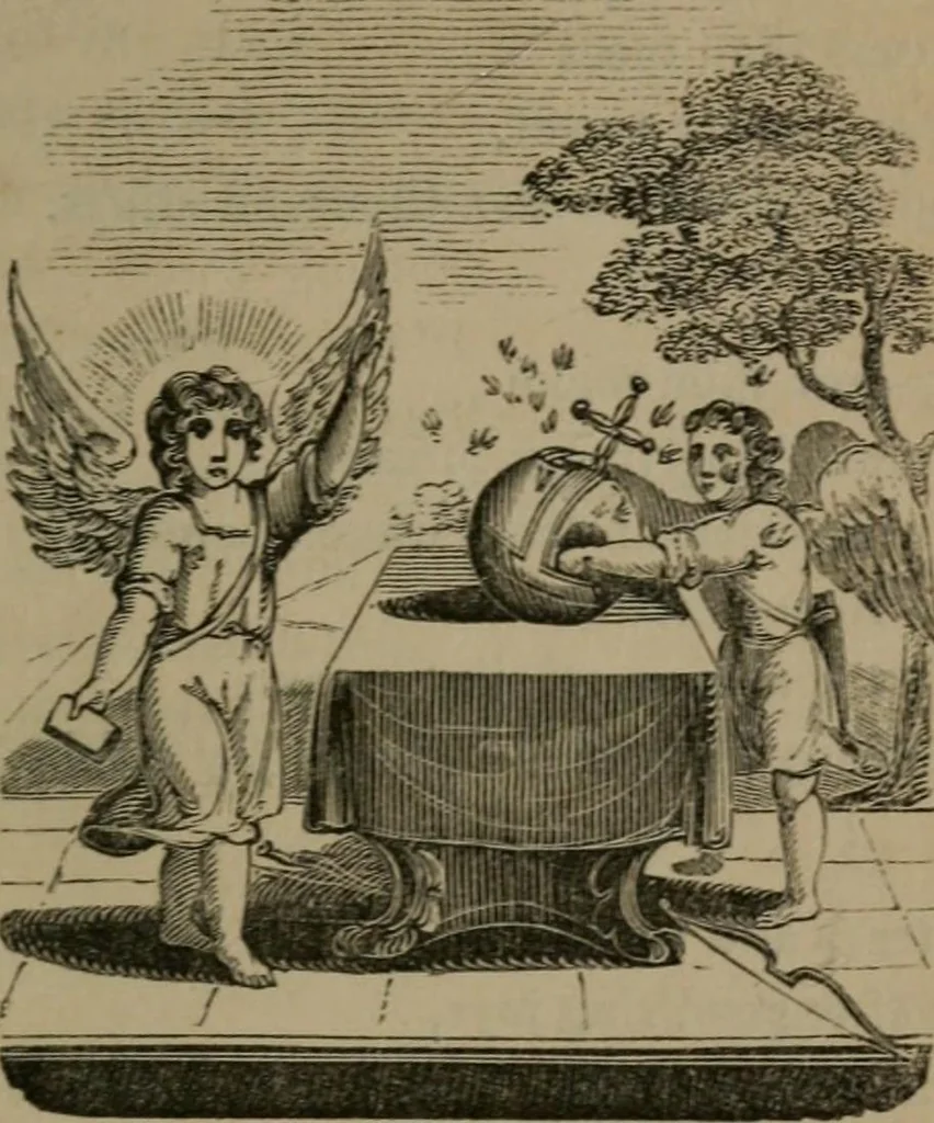An illustration from Emblems, divine and moral, 1845, leaf 30