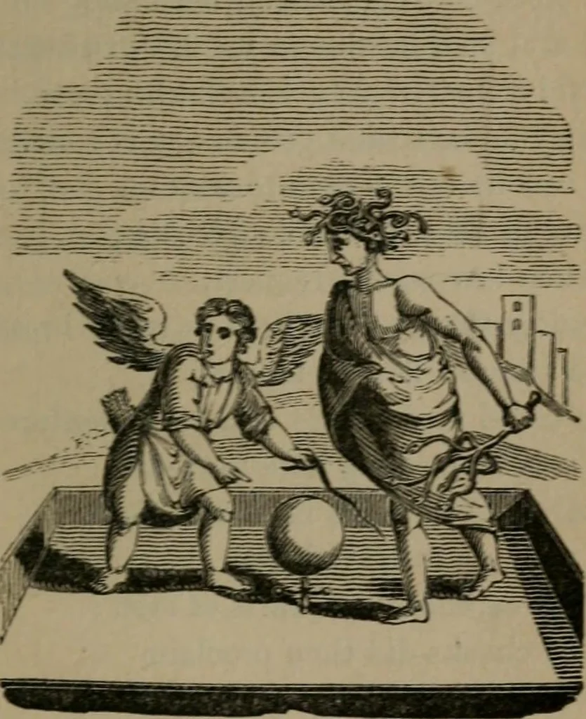 An illustration from Emblems, divine and moral, 1845, leaf 38