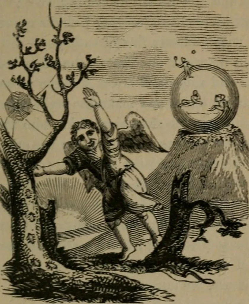 An illustration from Emblems, divine and moral, 1845, leaf 50