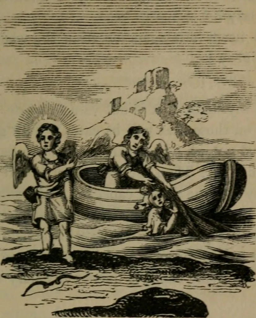 An illustration from Emblems, divine and moral, 1845, leaf 90