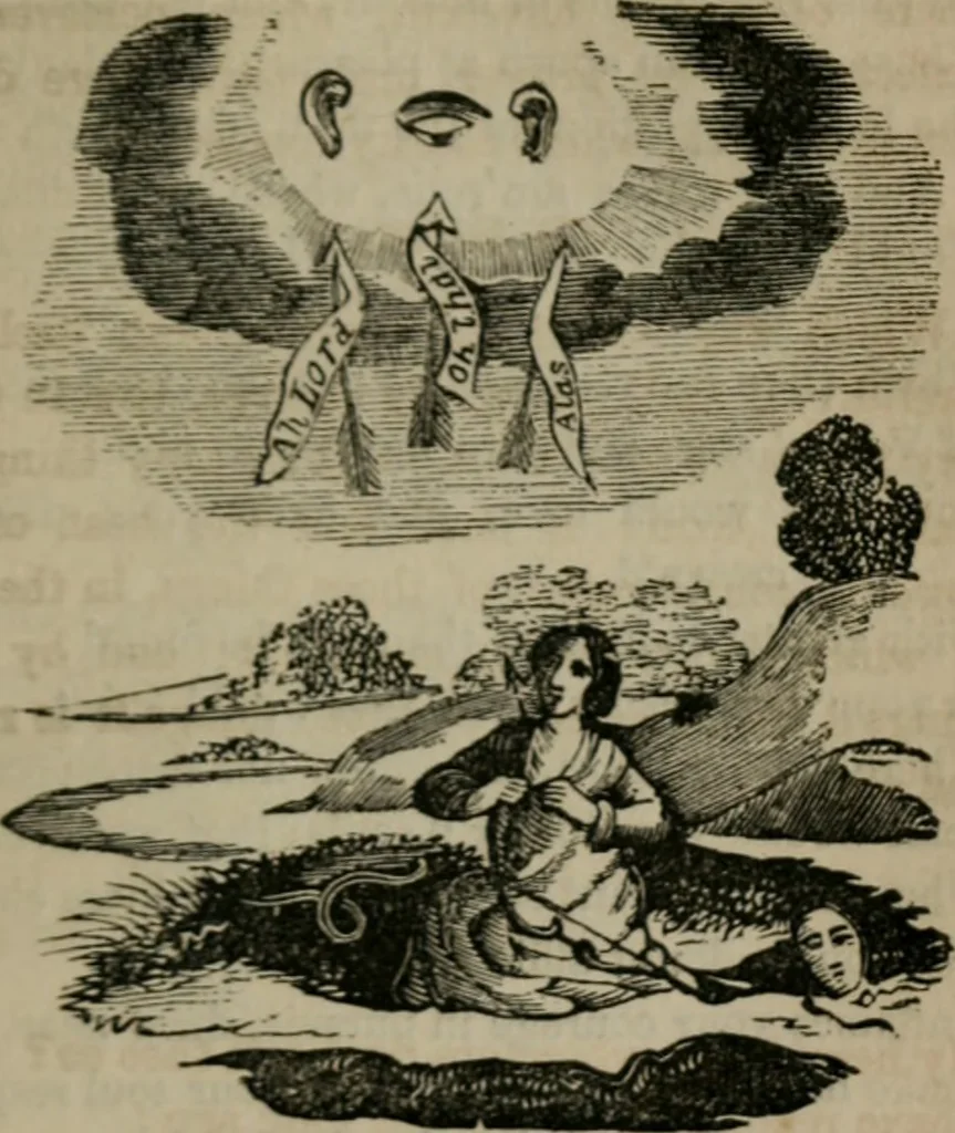 An illustration from Emblems divine and moral, 1851, leaf 136