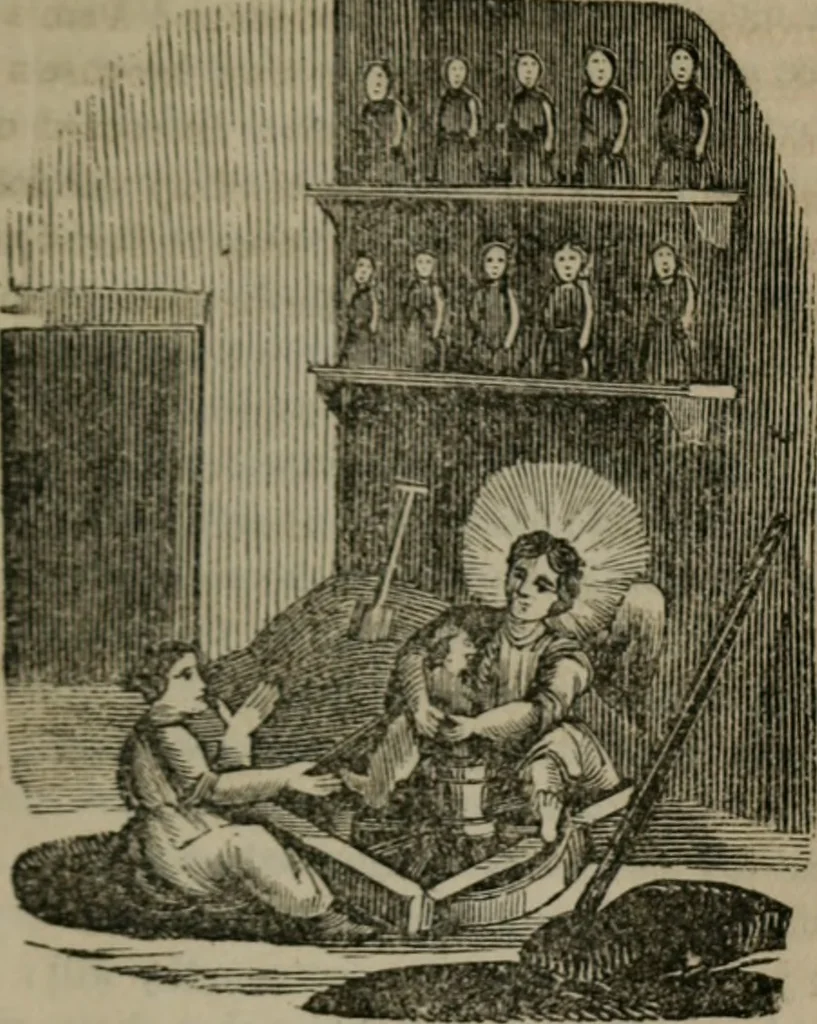 An illustration from Emblems divine and moral, 1851, leaf 156