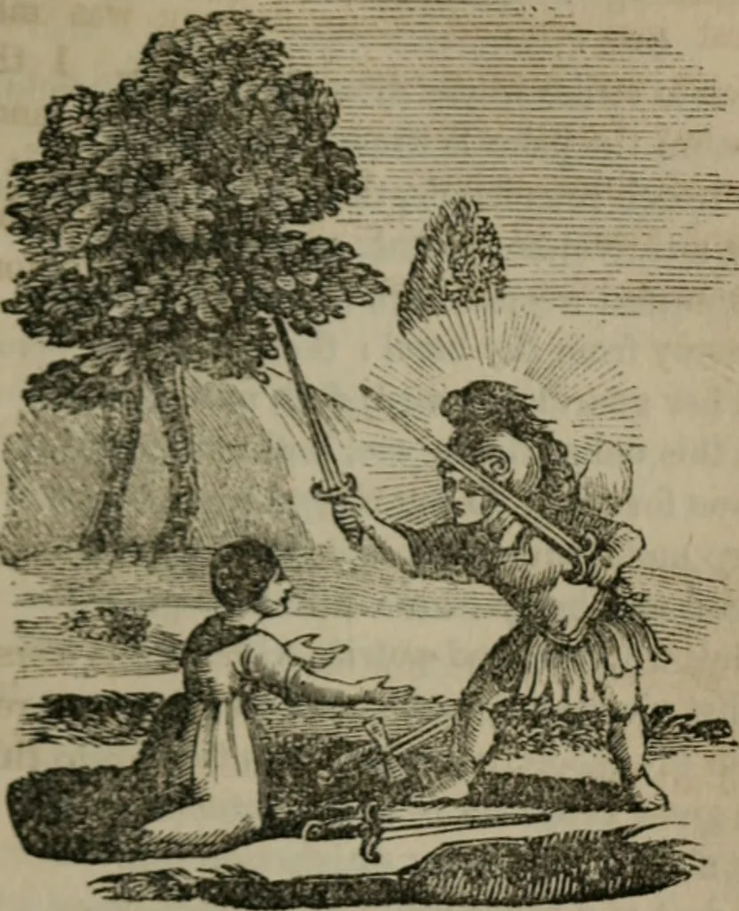 An illustration from Emblems divine and moral, 1851, leaf 160
