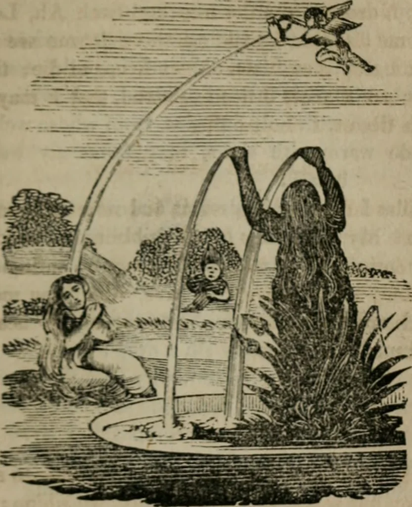 An illustration from Emblems divine and moral, 1851, leaf 168