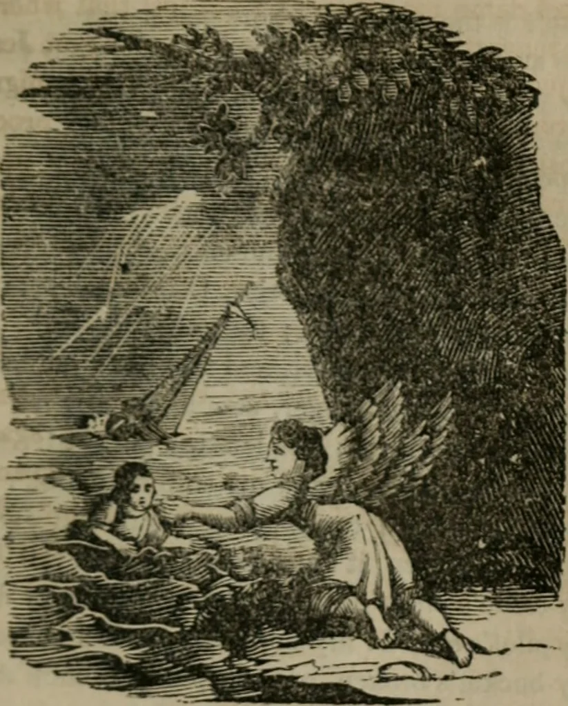 An illustration from Emblems divine and moral, 1851, leaf 180
