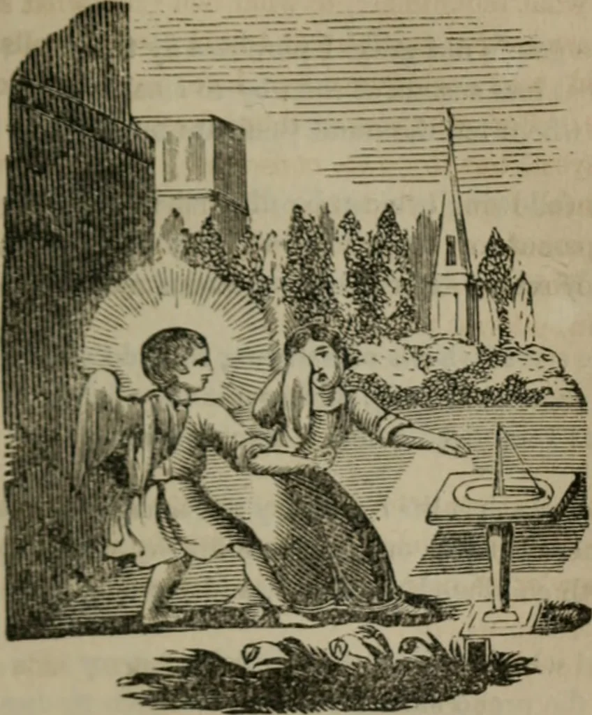 An illustration from Emblems divine and moral, 1851, leaf 188