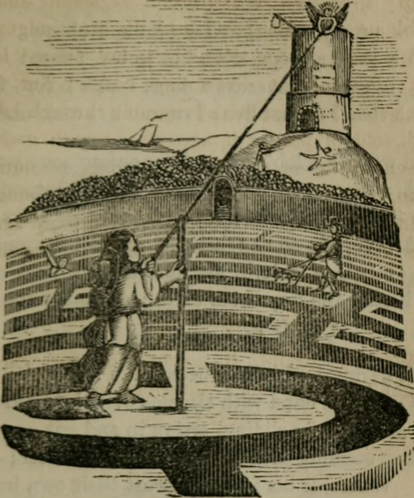 An illustration from Emblems divine and moral, 1851, leaf 204