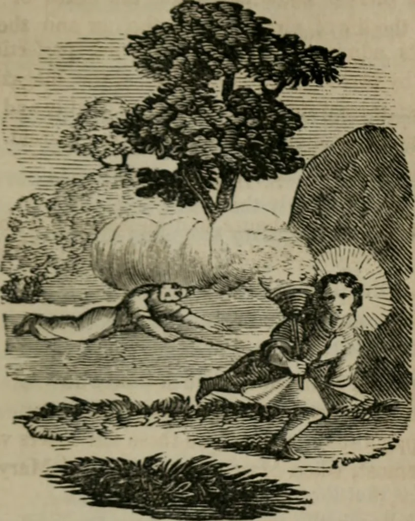 An illustration from Emblems divine and moral, 1851, leaf 228