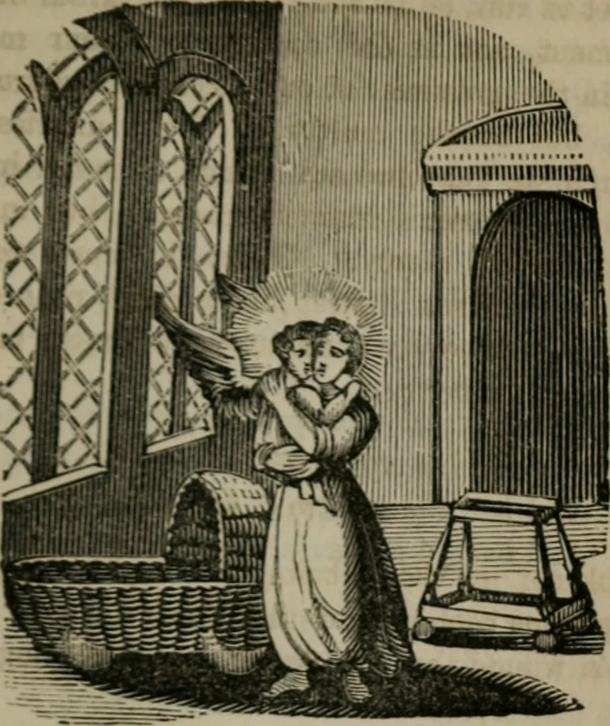 An illustration from Emblems divine and moral, 1851, leaf 232