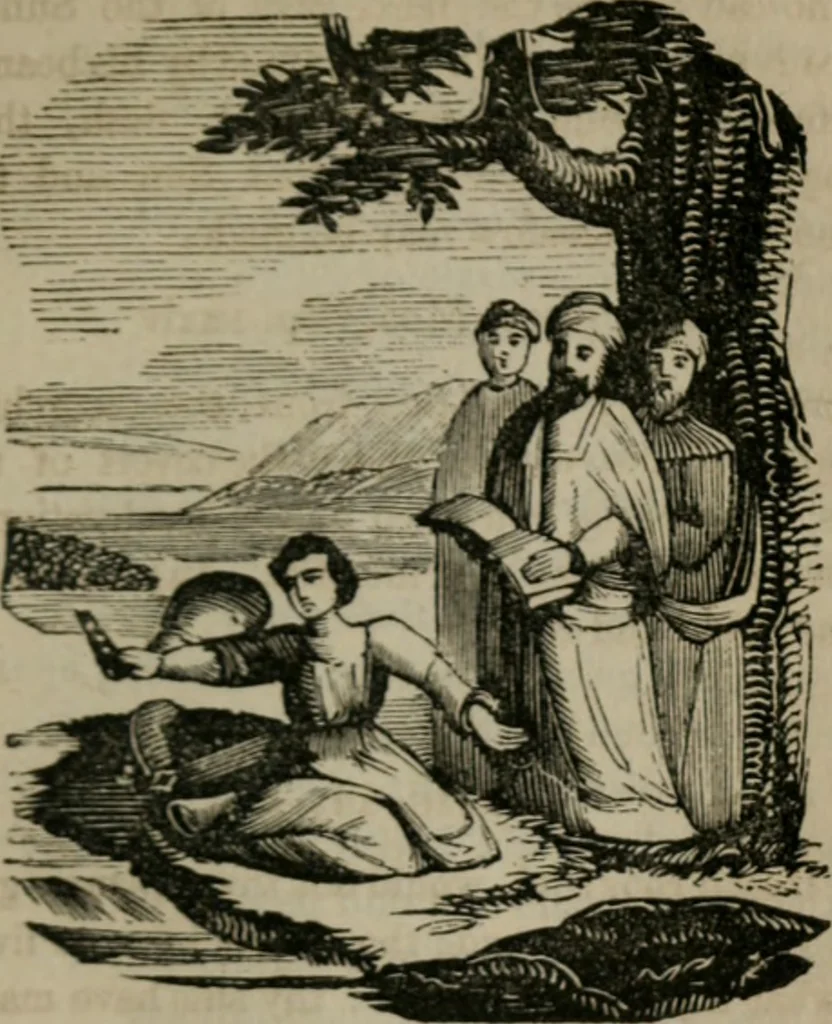 An illustration from Emblems divine and moral, 1851, leaf 256