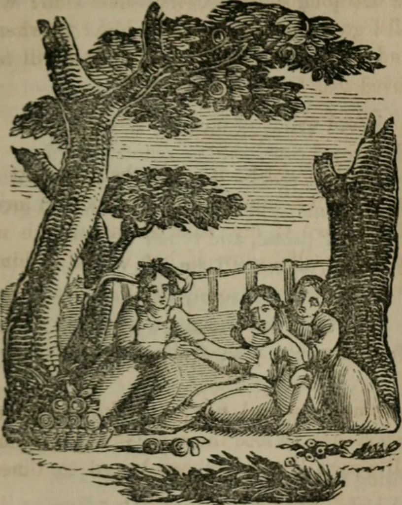 An illustration from Emblems divine and moral, 1851, leaf 264